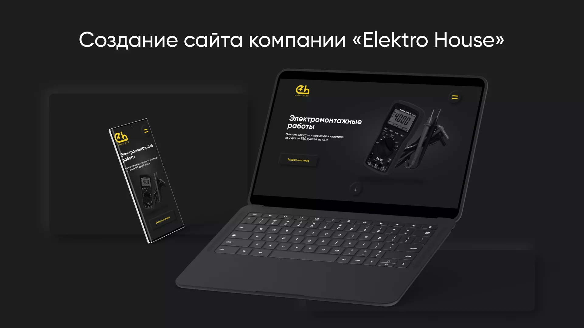 Создание сайта компании «Elektro House» в Дубне