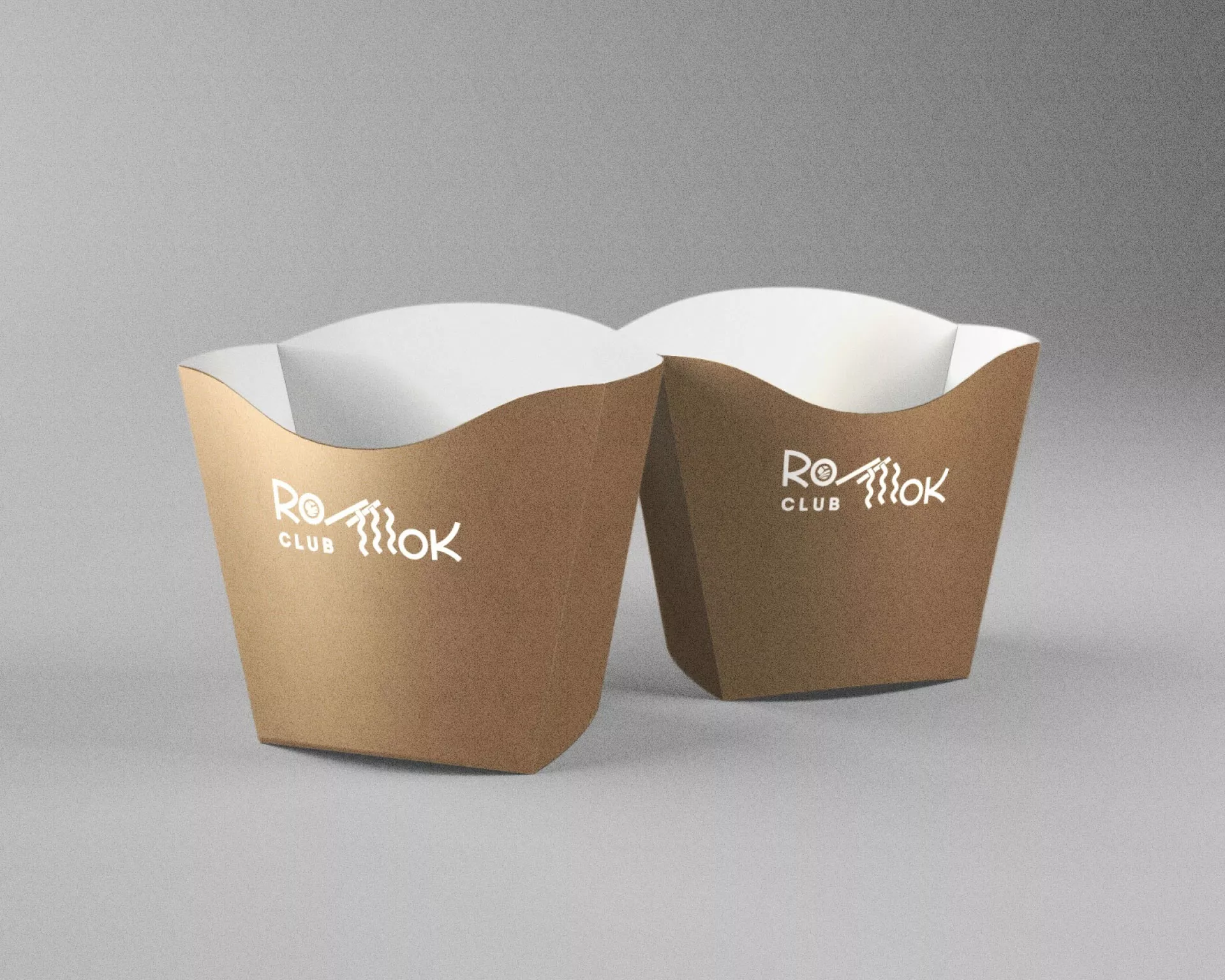 Создание дизайна упаковки суши-бара «Roll Wok Club» в Дубне